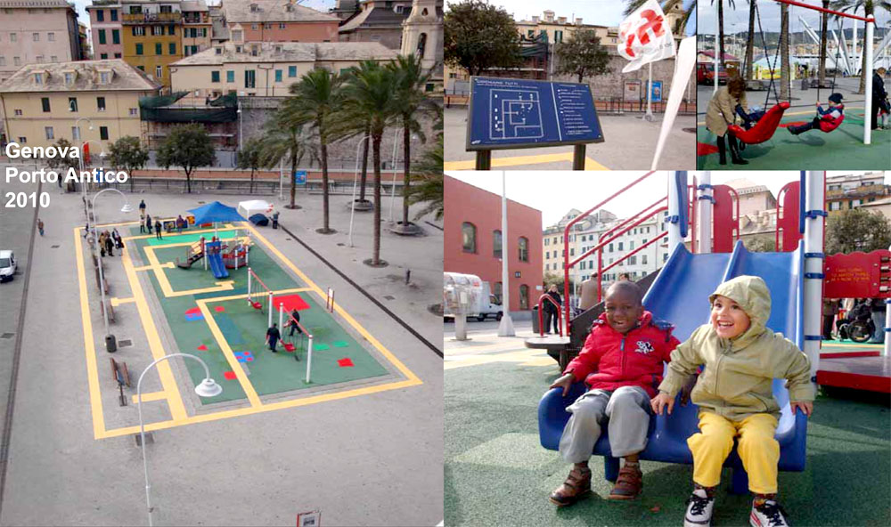 area giochi accessibile a Genova